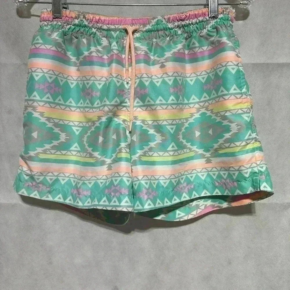 Rare Chubbies Men's Swim Shorts Size Small Southwest Aztec Print 5.5'' Inseam